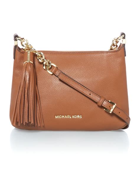 michael kors tan crossbody purse
